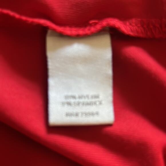 Chico’s 3 Zenergy Red Knit Top with Black Stone Embellishments Woman Size 16 - Picture 7 of 10